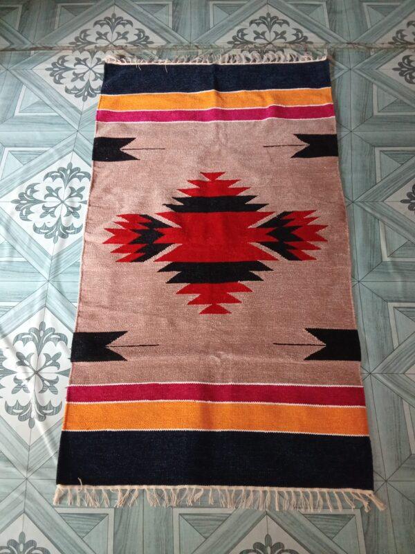 Handmade Shataranji Floor mat 3x5 sq. ft.