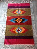 3x5 sq.ft. Multicolor Handmade Shataranji Floor Mat - Image 4